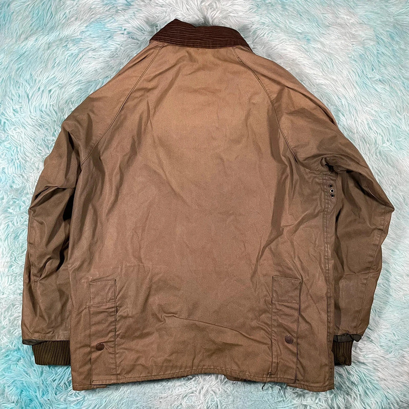 Vintage Brown Barbour Bedale Wax Jacket - Medium