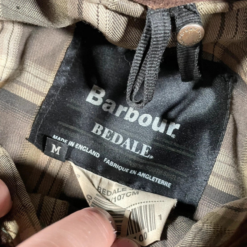 Vintage Brown Barbour Bedale Wax Jacket - Medium