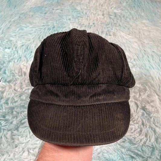 Vintage 90s Black Baker Boy Cap