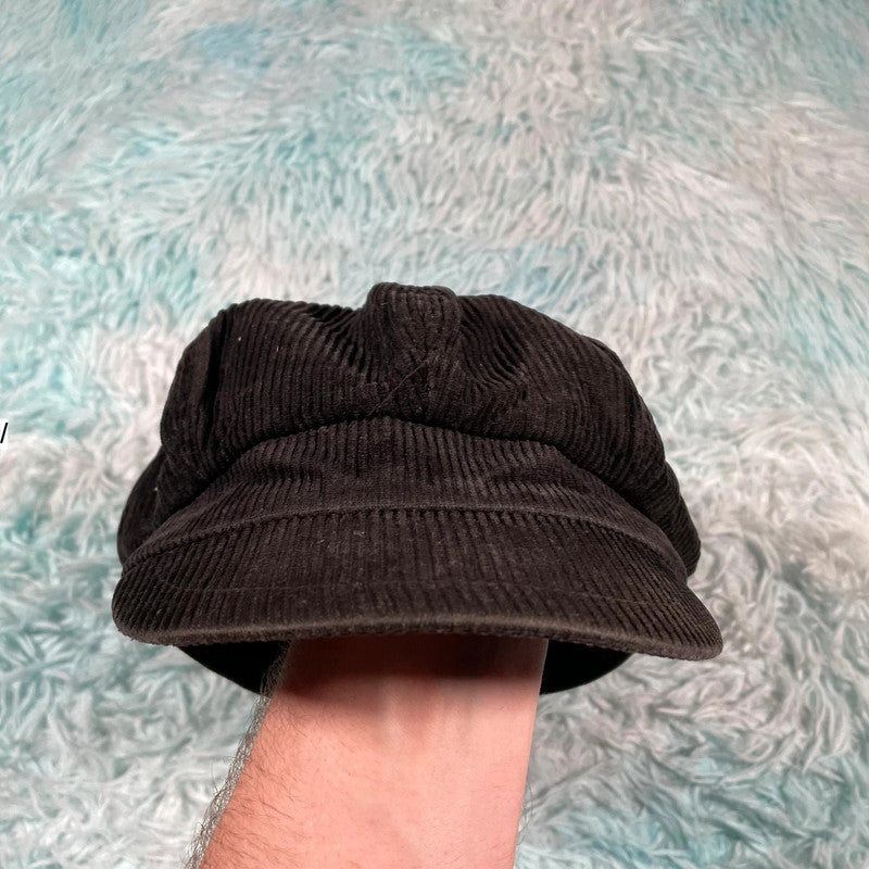 Vintage 90s Black Baker Boy Cap