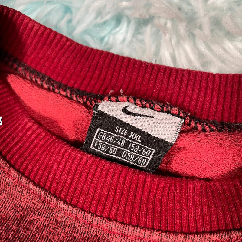 Vintage 00s Red Nike Sweatshirt Thin - XXL