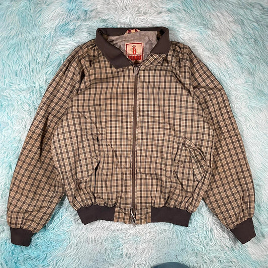 Vintage 90s Brown Baracuta Bomber Jacket - Xl