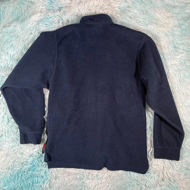 Vintage Navy Canterbury Rugby 1/4 Zip Fleece - XS