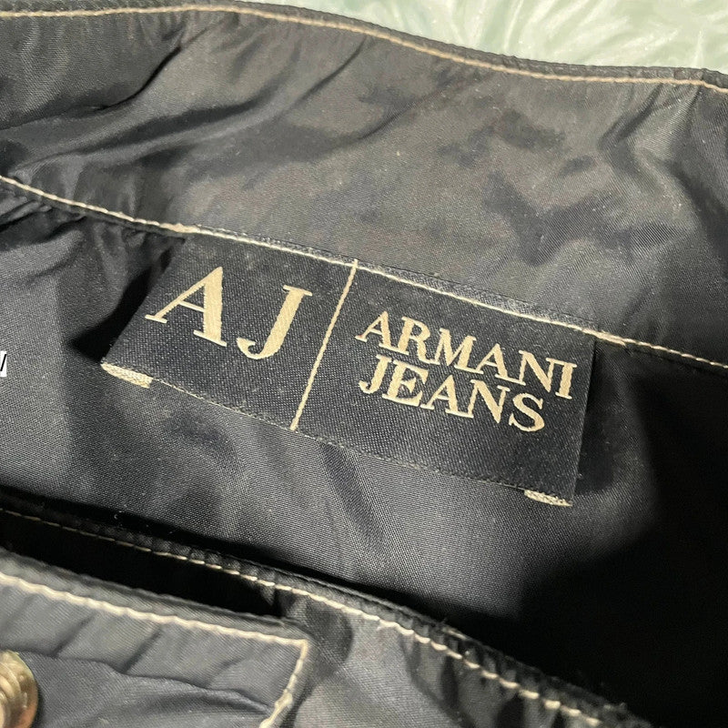 Black & Navy Armani Jeans Jacket - Large