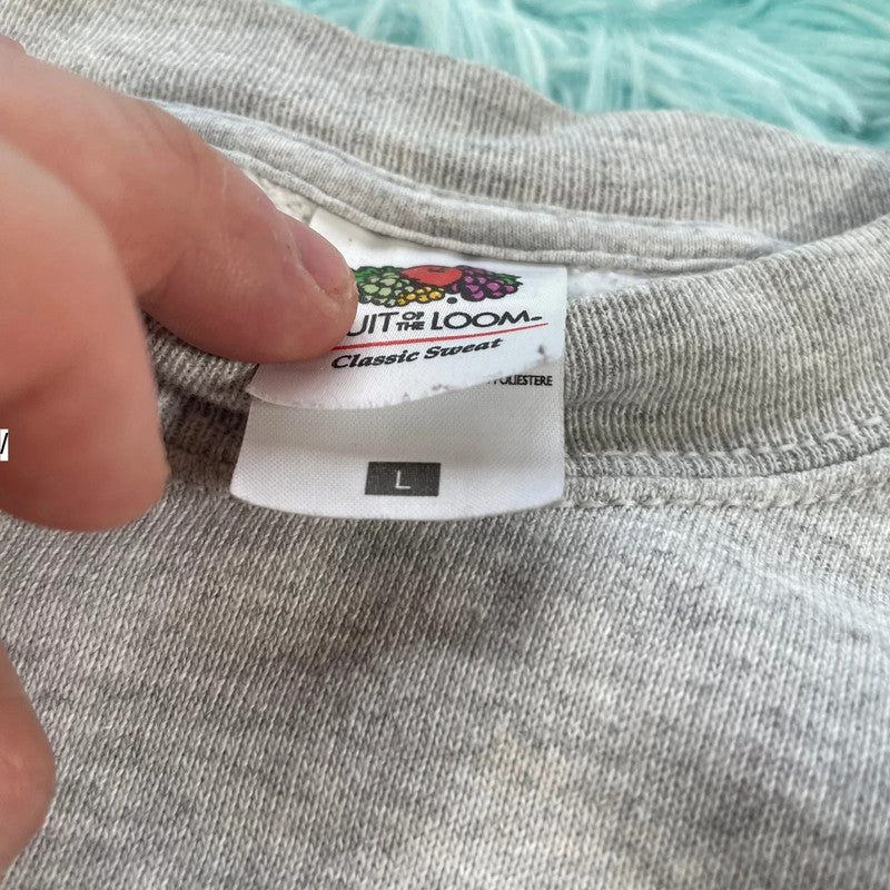 Vintage Grey Dirty Harry Graphic Sweatshirt - Large