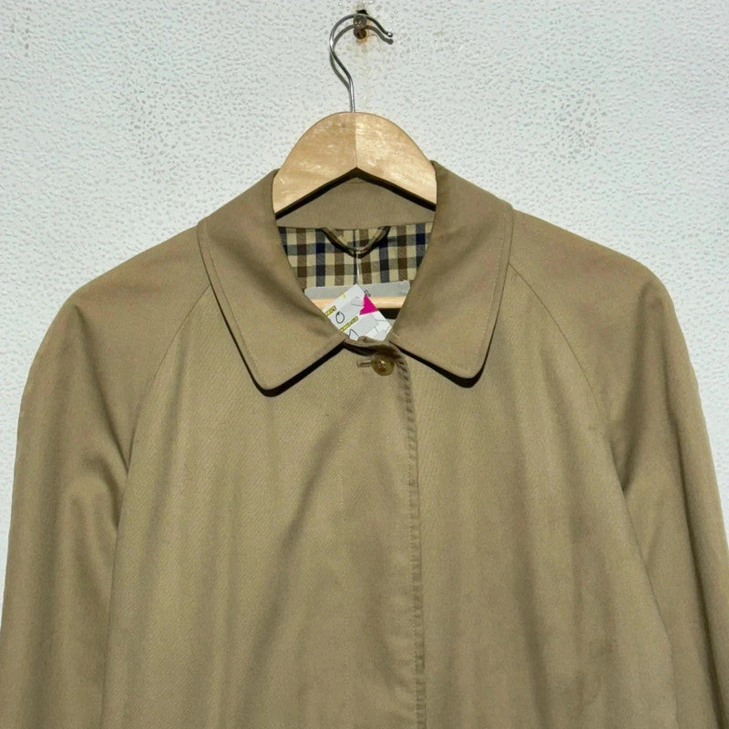 Beige Aquascutum Trench Coat Hauscheck - Small