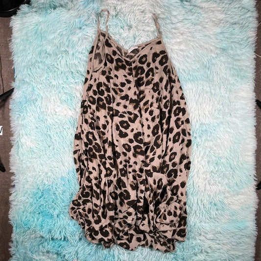 Vintage Y2K Leopard Print Dress Made in Italy