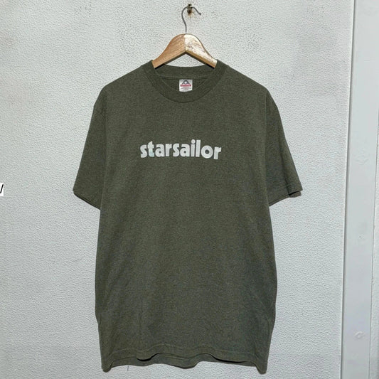 Vintage Khaki Starsailor Graphic T Shirt - Large