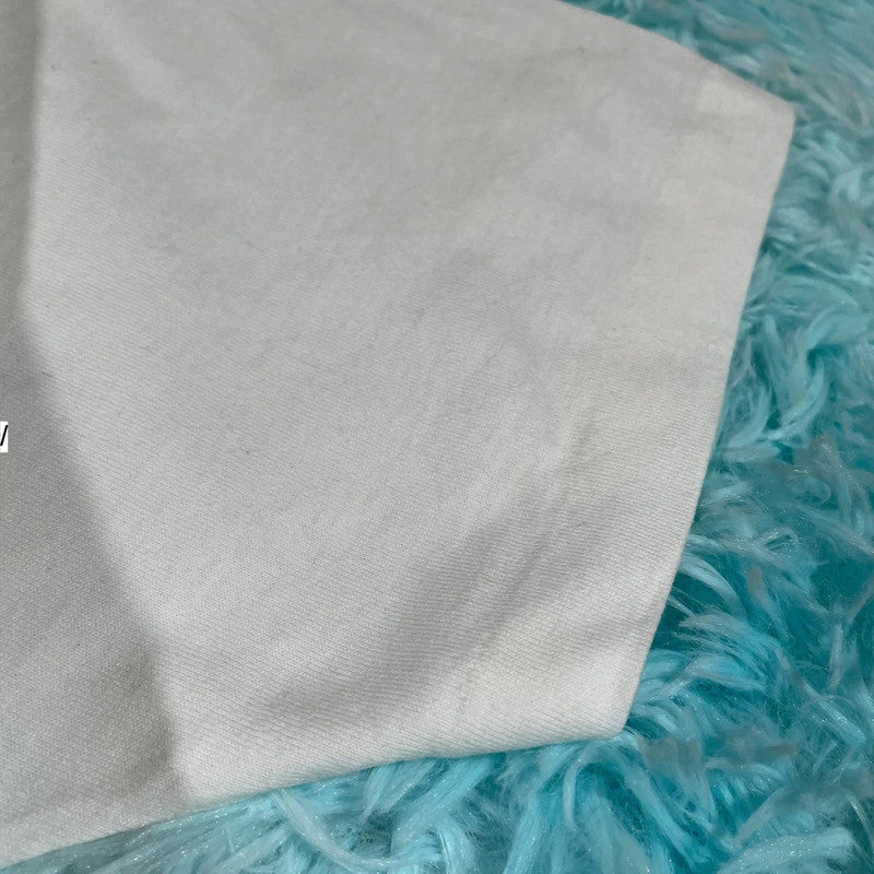 Vintage 80s White Floral Print T Shirt - Large