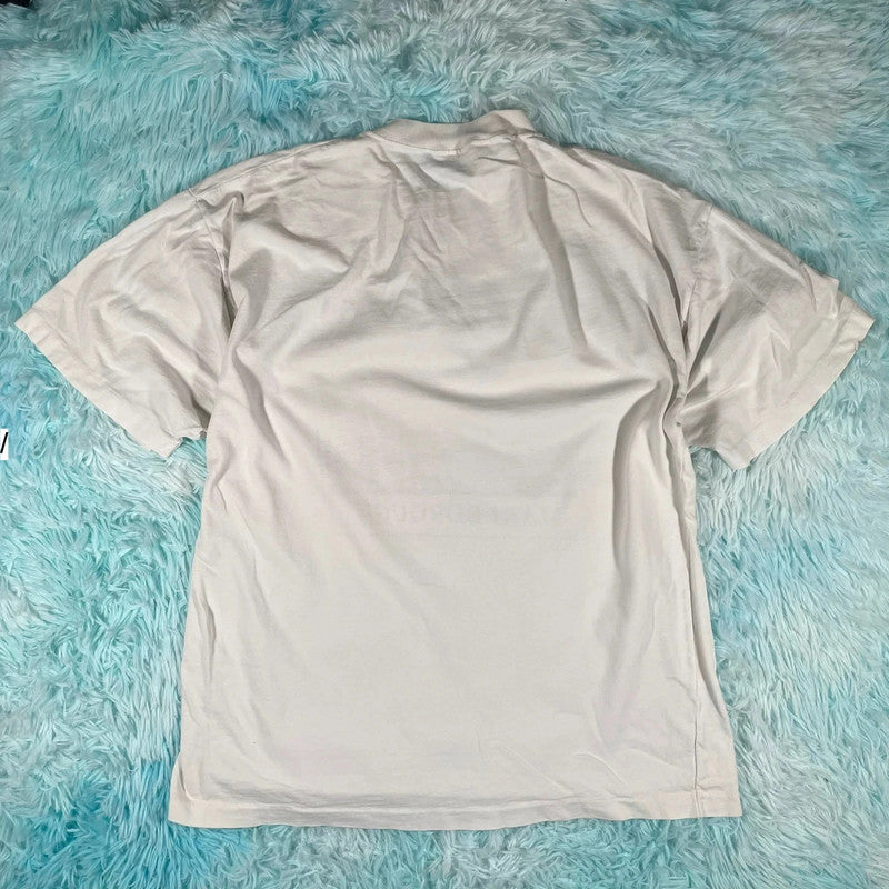 Vintage 90s White Marlborough Graphic T Shirt - Large