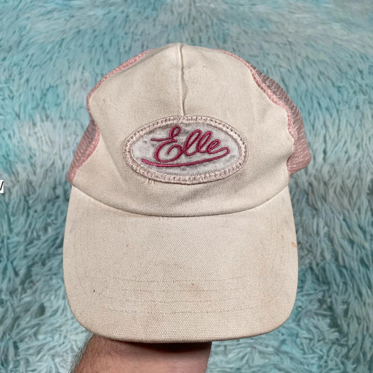 Pink & White Elle Cap Trucker