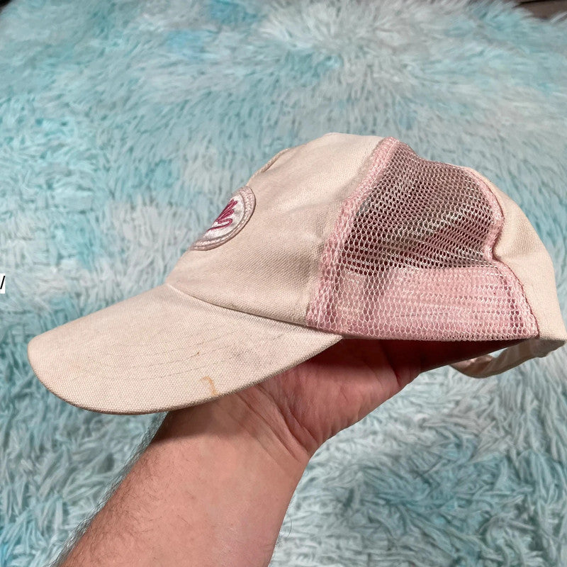 Pink & White Elle Cap Trucker