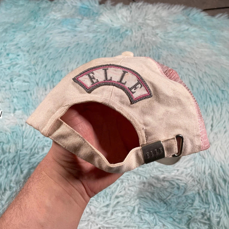 Pink & White Elle Cap Trucker