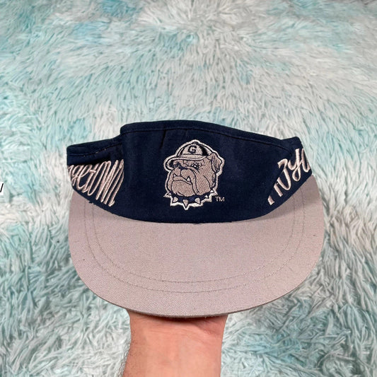 Deadstock Vintage 90s Georgetown Hoyas Visor Cap