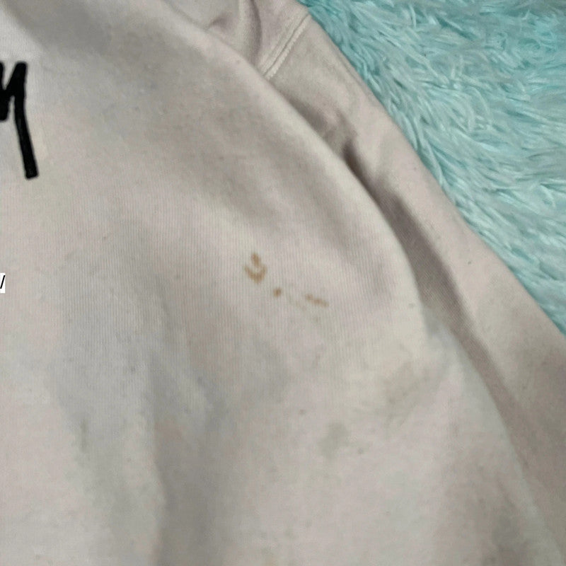 Cream White Stussy Roll Neck Sweatshirt - Large