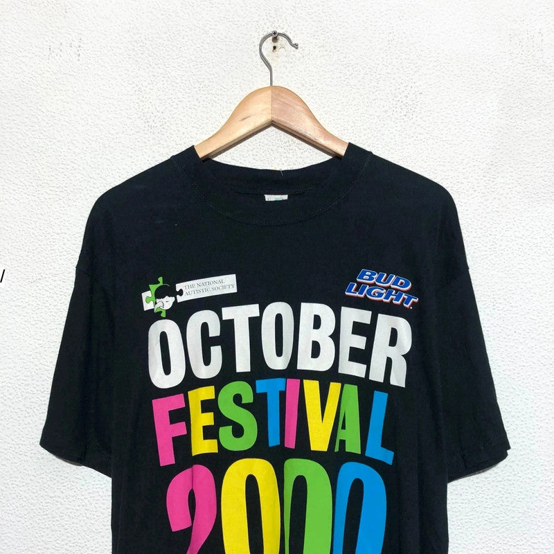 Vintage 90s Black Hogsheads Beer Graphic T Shirt - XXL