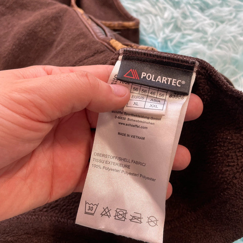 Brown Schöffel Fleece Gilet Jacket - XL