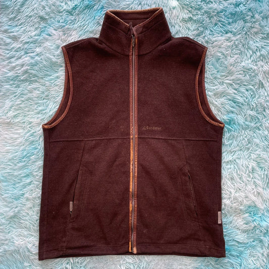 Brown Schöffel Fleece Gilet Jacket - XL
