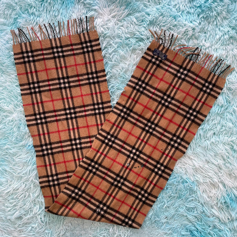 Beige Novacheck Burberry Scarf Cashmere