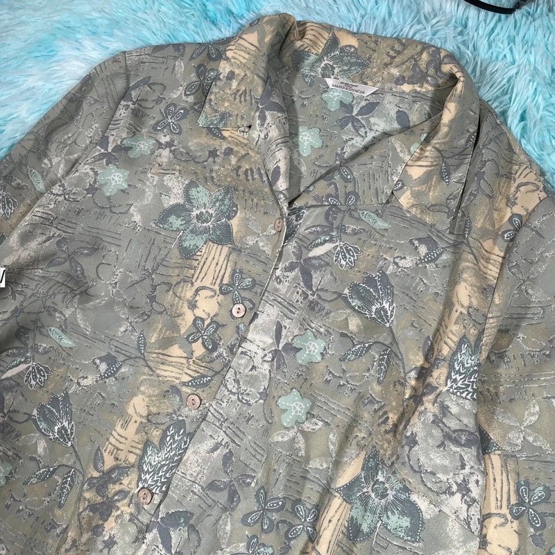 Vintage 90s St Michael Patterned Patterned Shirt - Size 22