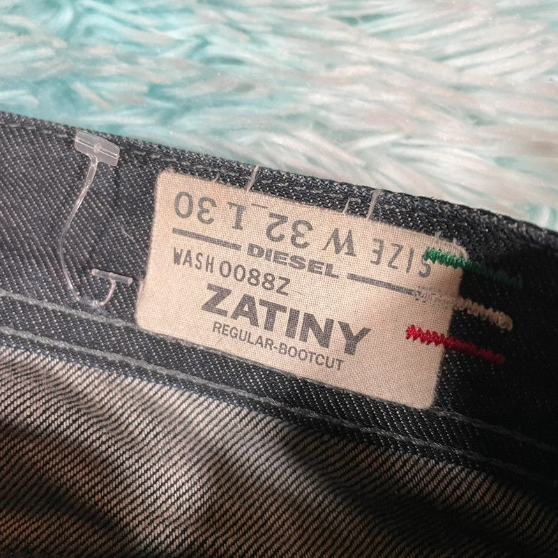 Dark Navy Diesel Zatiny Jeans Wide Leg - 32W 30L