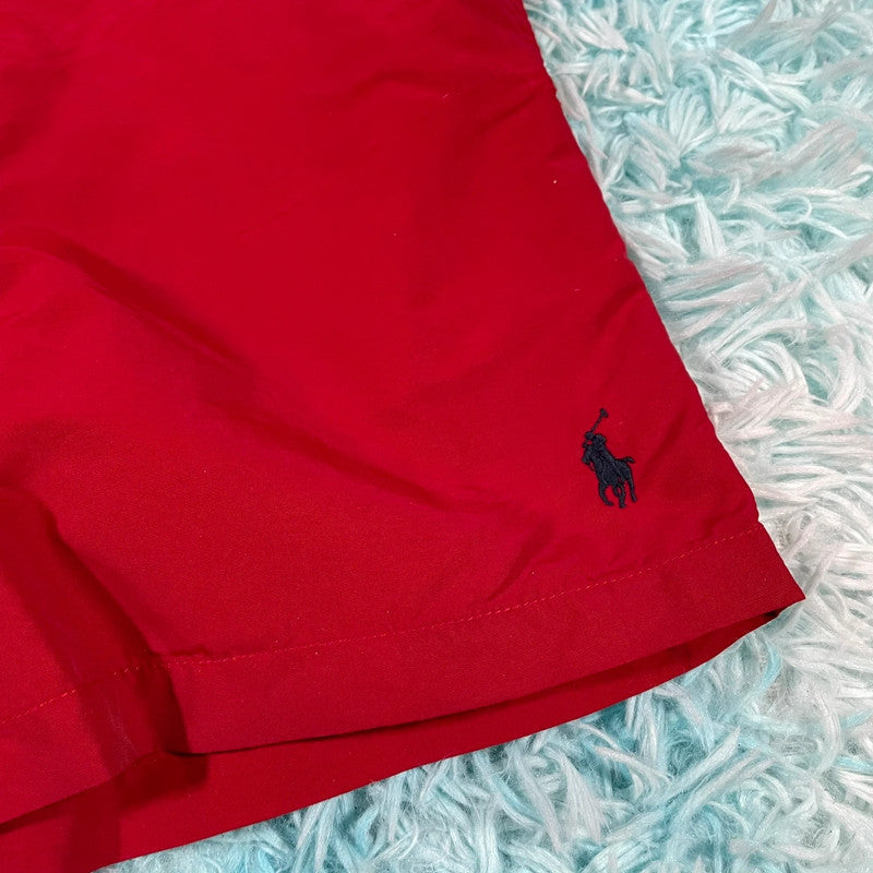 Red Polo Ralph Lauren Swim Shorts - Small