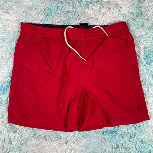 Red Polo Ralph Lauren Swim Shorts - Small