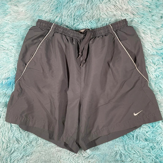 Vintage 00s Grey Nike Running Shorts - Large