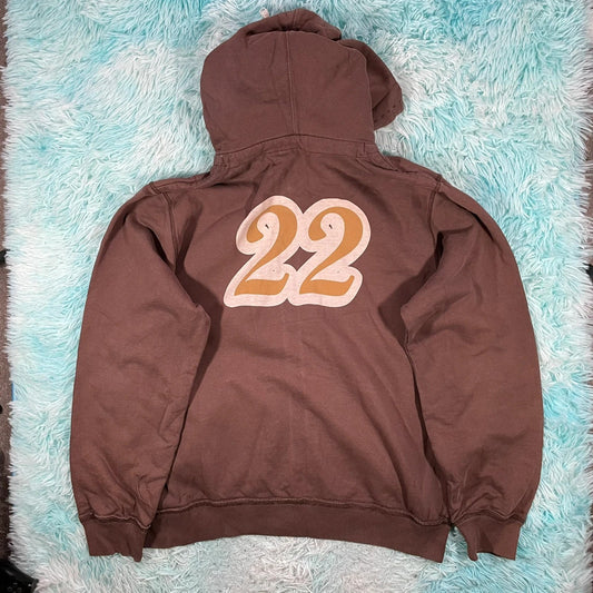 Brown Jack Wills Full Zip Hoodie Heavyweight - XL