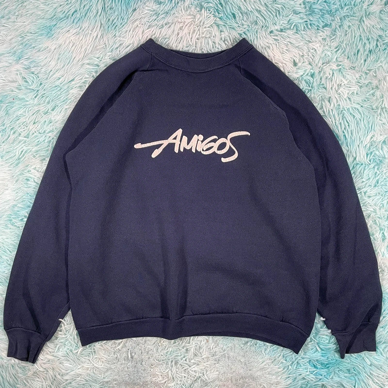 Vintage 90s Navy Amigos Sweatshirt - XL