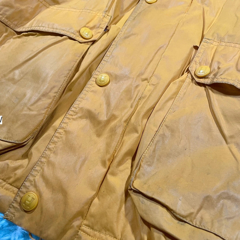 Vintage 90s Yellow Tommy Hilfiger Fleeced Jacket - Large