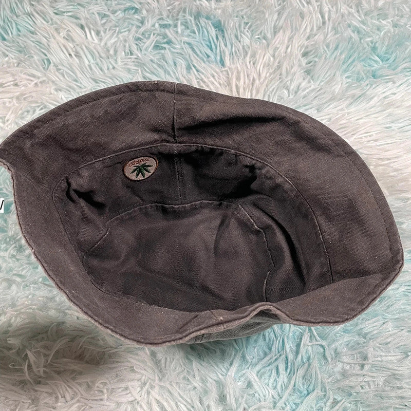 Reversible Grey Hemp Bucket Hat
