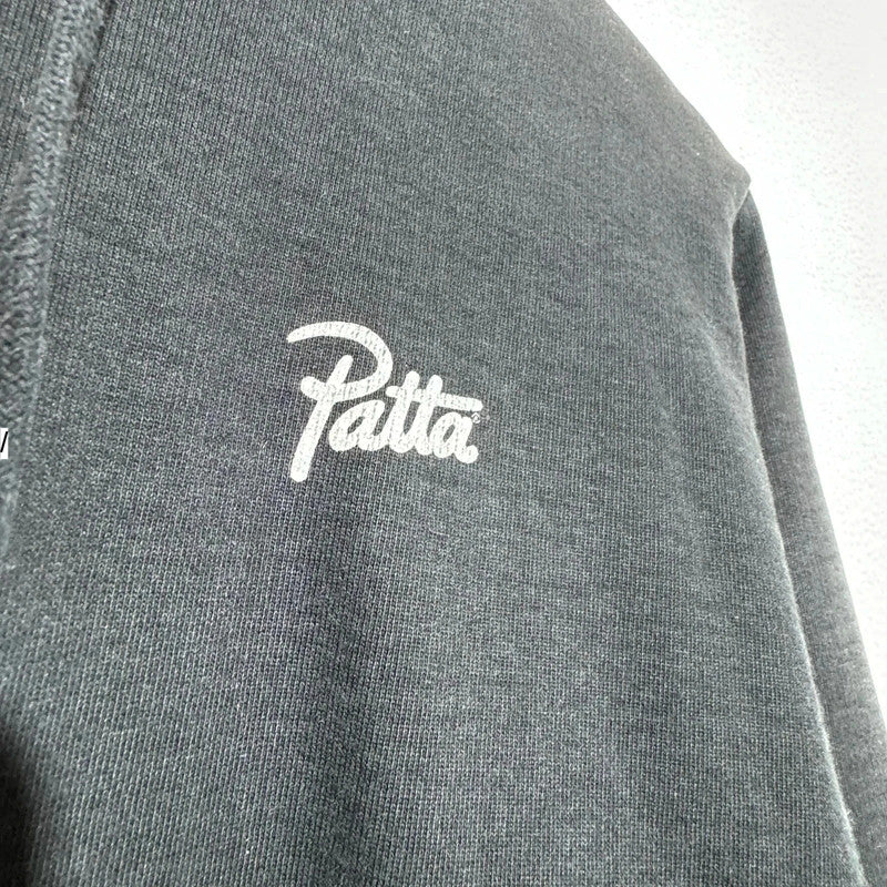 Black Patta Hoodie Plain - Medium