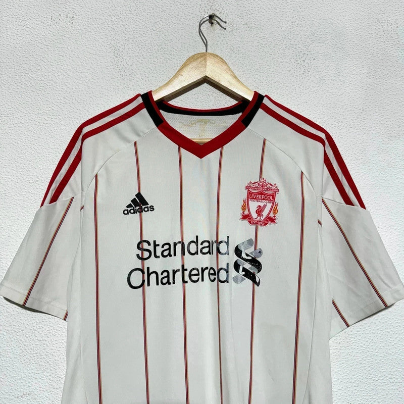 Vintage Liverpool Shirt Away Kit White Adidas - Large