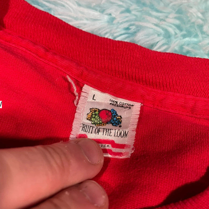 Vintage 90s Red Nutrasweet Company T Shirt - Large