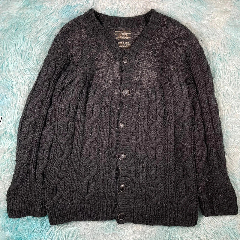 Grey AllSaints Handmade Knitted Cardigan - Mediun