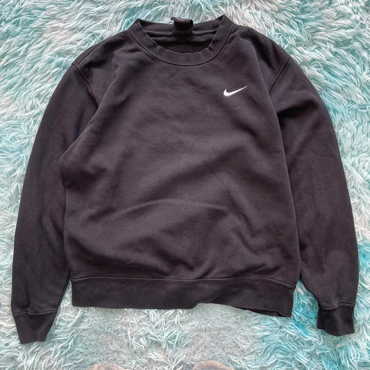Black Nike Sweatshirt Plain - Medium
