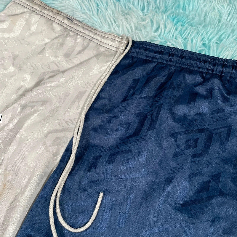 Vintage 90s England Umbro Football Shorts - Medium
