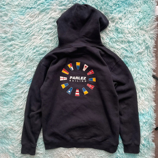 Dark Navy Parlez Hoodie Graphic - Medium