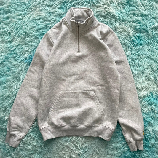Grey Carhartt 1/4 Zip Sweatshirt - XS
