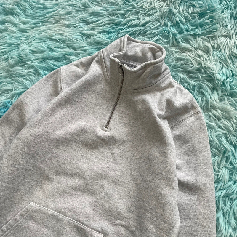 Grey Carhartt 1/4 Zip Sweatshirt - XS