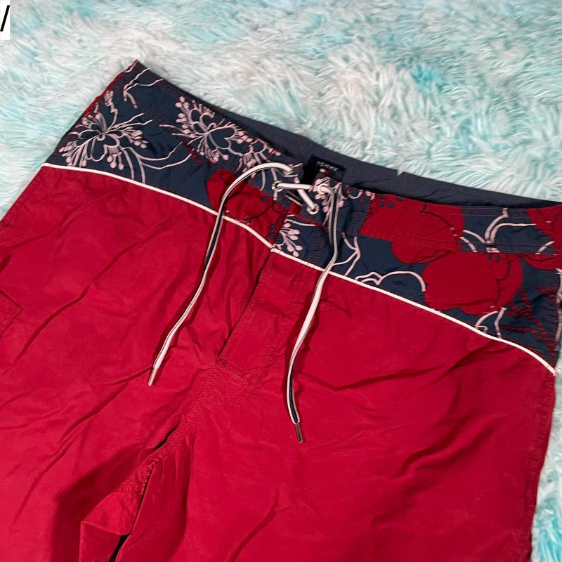 Vintage Red Tommy Hilfiger Swim Shorts - XL