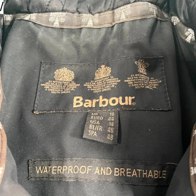 Black Barbour Raincoat - UK18
