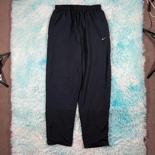 Vintage 00s Black Nike Tracksuit Bottoms - Medium