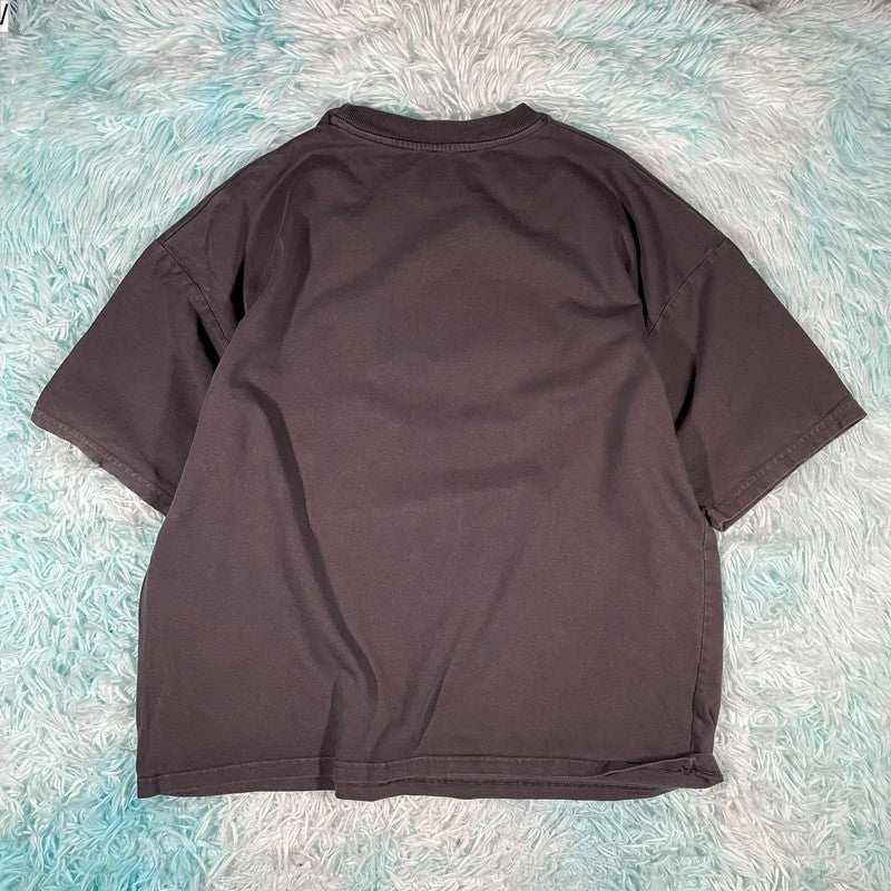 Navy Velour Garments Heavyweight Blank T Shirt - Medium