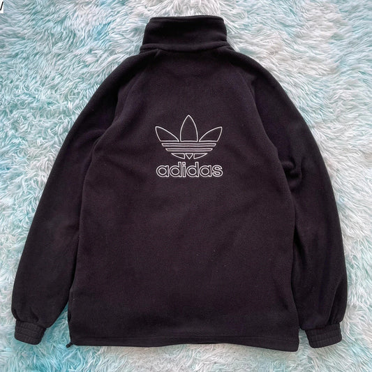 Black Adidas 1/4 Zip Fleece - Small