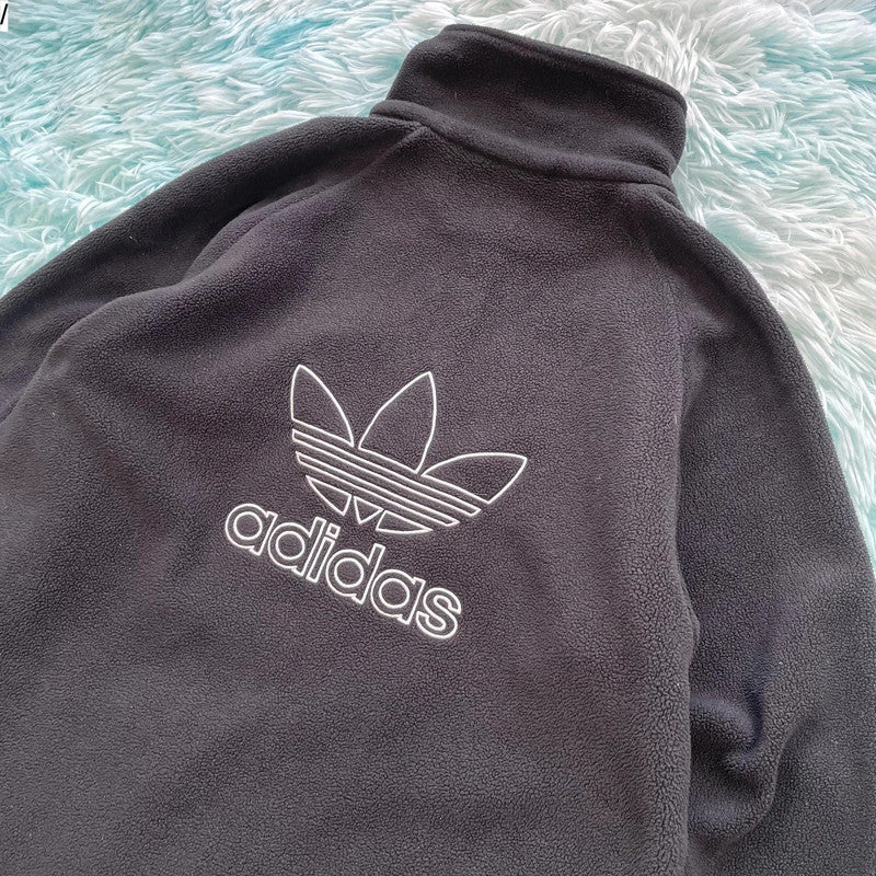 Black Adidas 1/4 Zip Fleece - Small