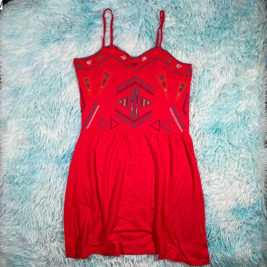 Vintage 00s Y2K Red Cami Top Ocean Club - Size 14