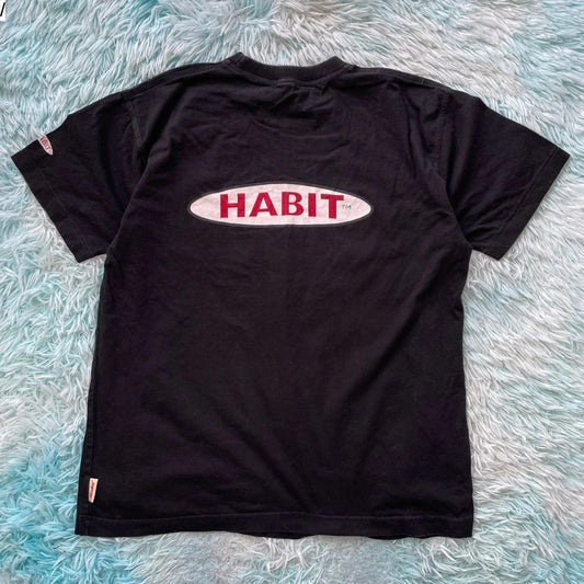 Vintage 00s Black Habit Skate Graphic T Shirt - Large