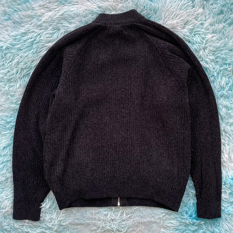 Black Yardsale Heavyweight Knitted Jumper - Large